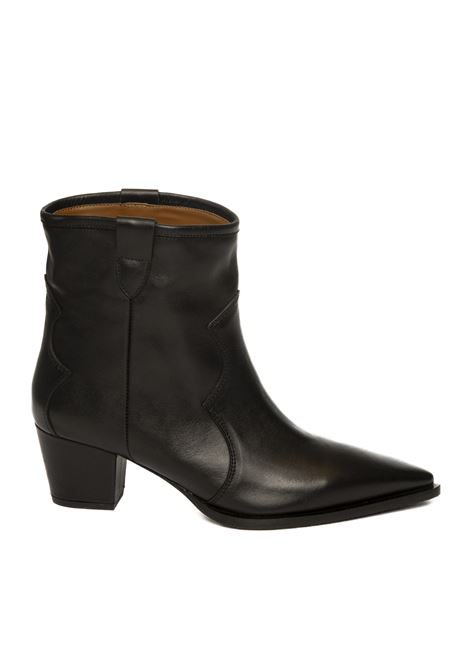 Stivaletto texano pelle nero ALBANO | 615VIT-NERO