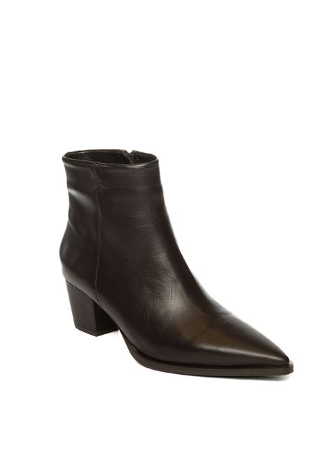 Dark brown leather texas boot ALBANO | 618VIT-MORO