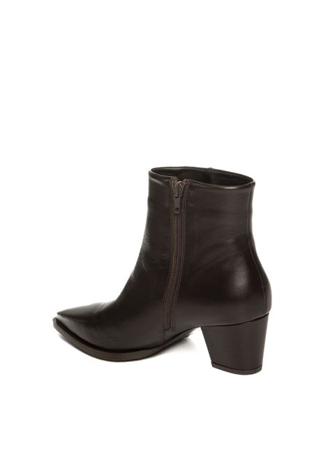 Dark brown leather texas boot ALBANO | 618VIT-MORO