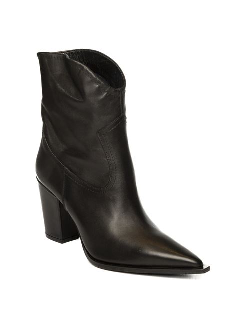 Black leather boot ALBANO | 620VIT-NERO