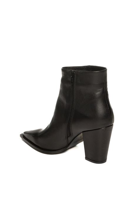 Black leather ankle boot ALBANO | 621VIT-NERO