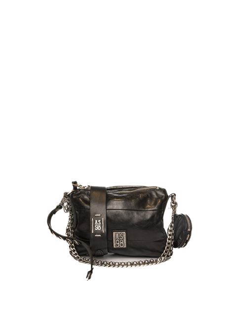 borsa a spalla pelle nera AS98 | 200590PELLE-NERO