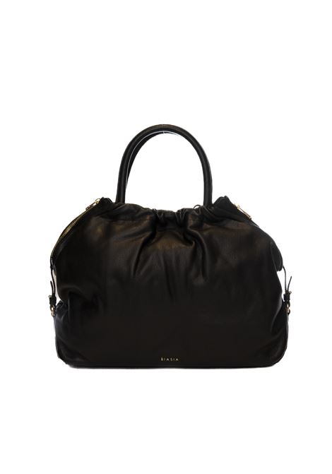black handbag BIASIA | BIBP9E701RUFFLE-NERO