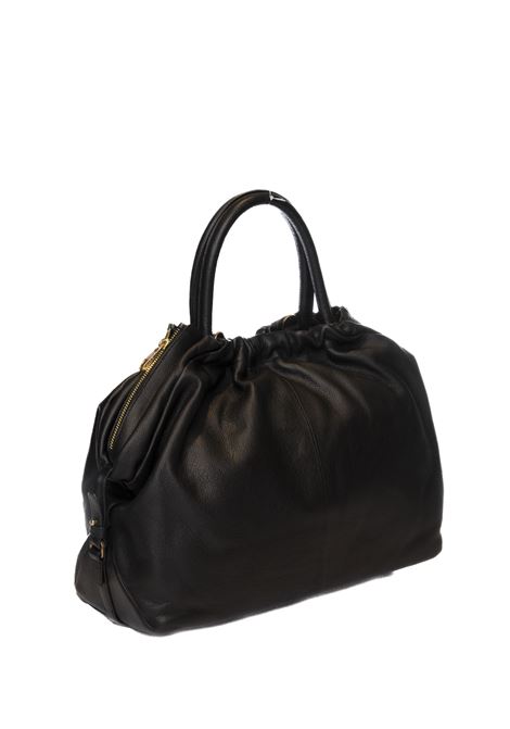 black handbag BIASIA | BIBP9E701RUFFLE-NERO
