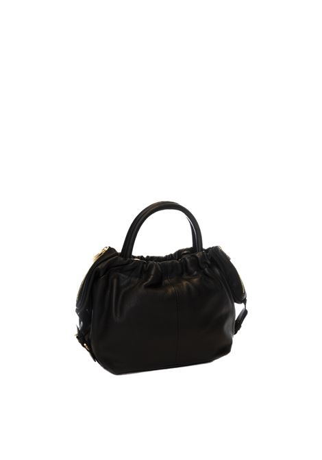 black handbag BIASIA | BIBP9E702RUFFLE-NERO