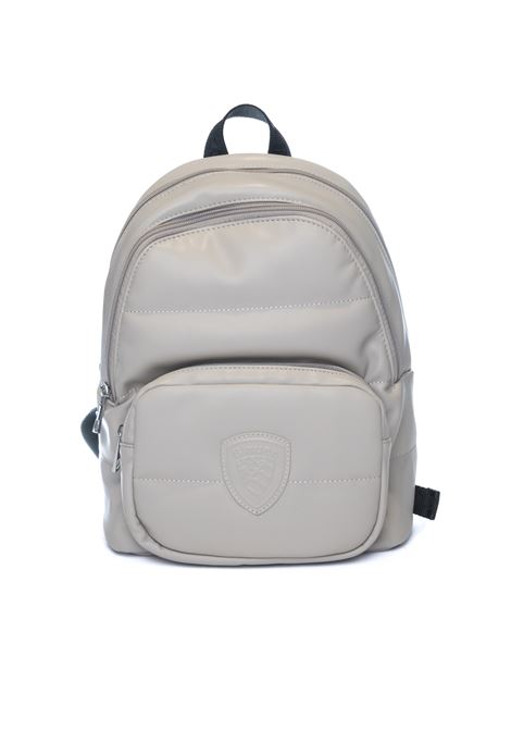 cream leather logo backpack BLAUER | POLLY02/CUSPELLE-CREAM