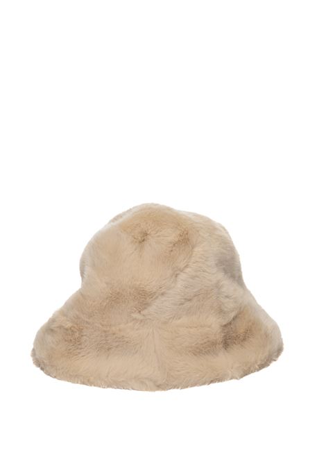 beige fur hat CENSURED | LWC709PELO-03