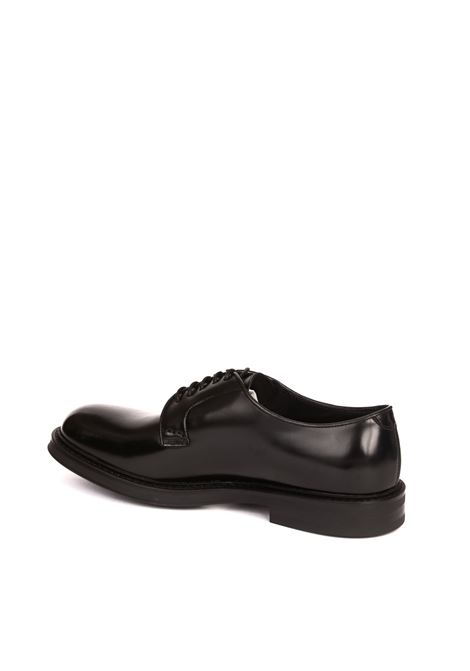 derby in pelle nero  DOUCAL'S | 1385BRUX.HORSE-NERO