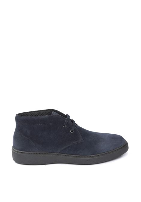 polacchino in pelle scamsociata blu FRAU | 19A5WAXY-BLU