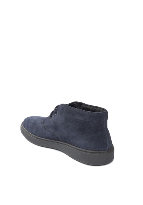 polacchino in pelle scamsociata blu FRAU | 19A5WAXY-BLU