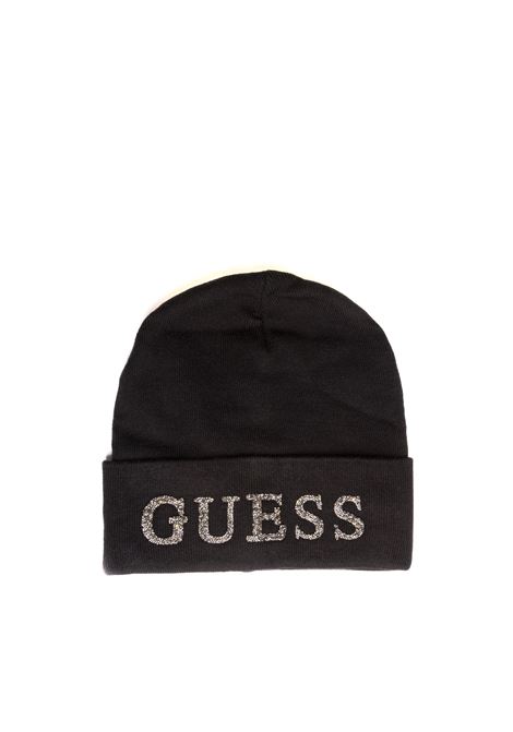 black logo hat GUESS | AW5398POL01-BLACK