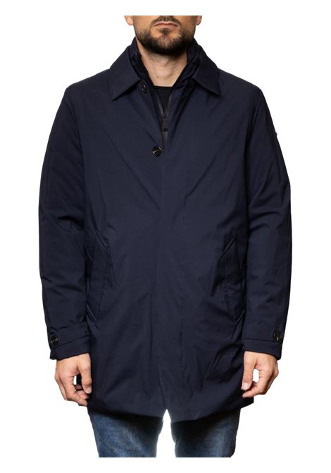 blue fabric coat MORE | M2075TESS-BLU