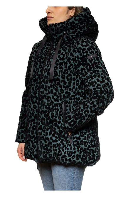 green feather jacket MORE | W2038PIUMA-VERDE