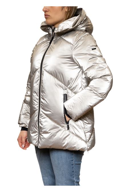silver feather jacket MORE | W2056PIUMA-ARGENTO