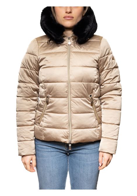 beige feather jacket MORE | W500PIUMA-BEIGE