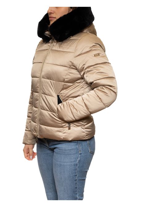 beige feather jacket MORE | W500PIUMA-BEIGE