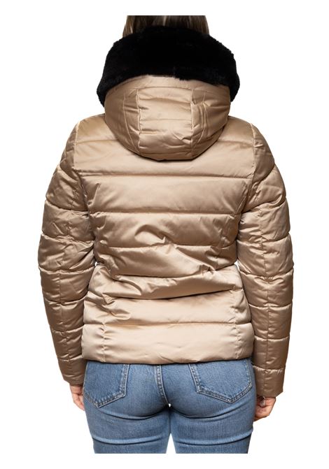 beige feather jacket MORE | W500PIUMA-BEIGE