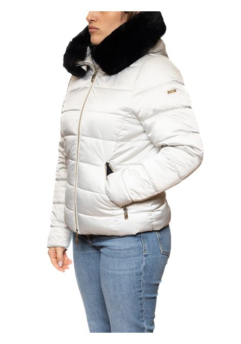 platinum feather jacket MORE | W500PIUMA-PLATINO