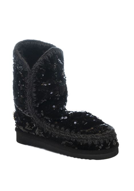 Grey eskimo 24 leather boot MOU | ESKIMO24.BIGLOGO101031K-QBK