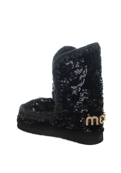 Grey eskimo 24 leather boot MOU | ESKIMO24.BIGLOGO101031K-QBK