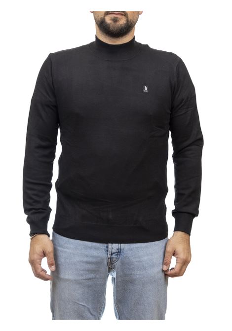 black mock turtleneck sweater REFRIGUE | 2811W00186LUPETTO-BLACK