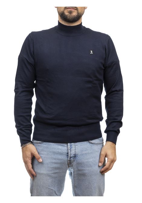 Navy blue turtleneck sweater REFRIGUE | 2811W00186LUPETTO-NAVY