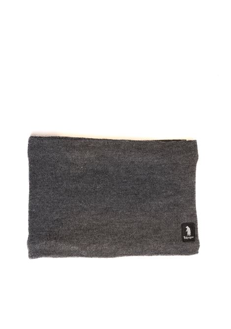 gray logo neck warmer REFRIGUE | 28UX1SC00022SCARF-ASPHALT