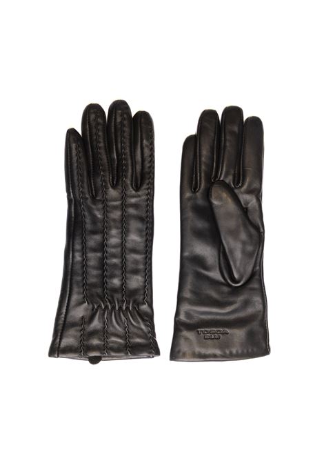black leather gloves TOSCABLU | 60G01PELLE-C99