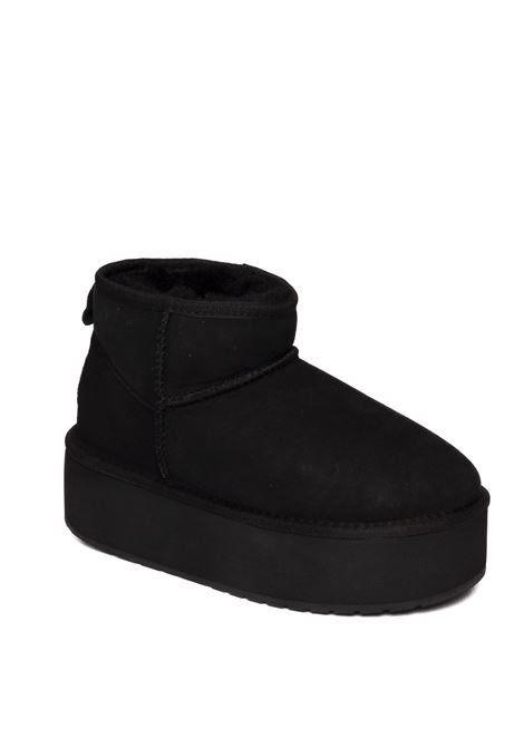 Stivaletto montone nero EMU | W13082STINGER.FLAT-BLK