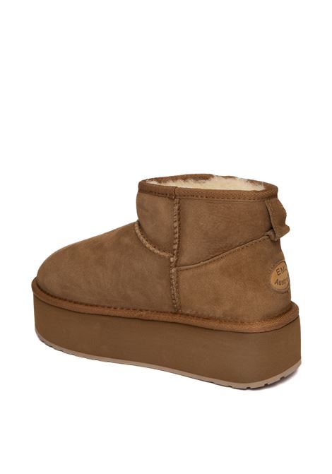 Stivaletto montone chestnut EMU | W13082STINGERFLAT-CHEST