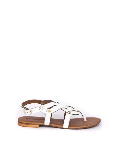 Infradito cerchi bianco AQUACLARA | 1058VERNICE-BIANCO