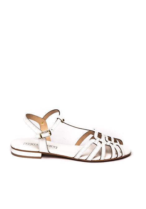 Sandalo taormina bianco AQUACLARA | TAORMINAPELLE-BIANCO