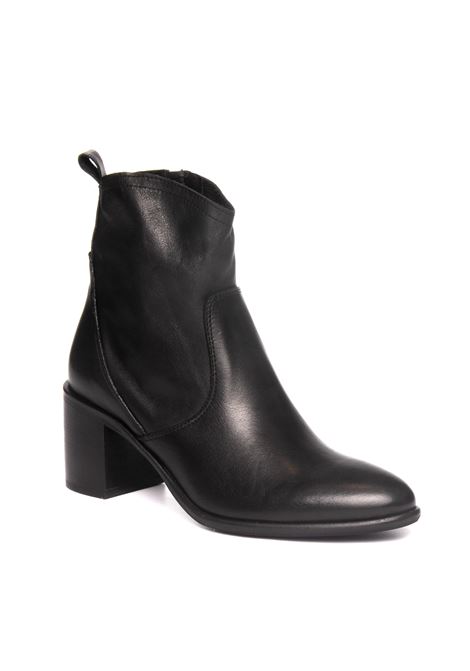 Black leather ankle boot UP44 | EL771SAVAGE-NERO