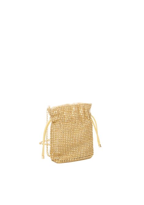 gold rhinestone bag ALBANO | 1074STRASS-PLATINO