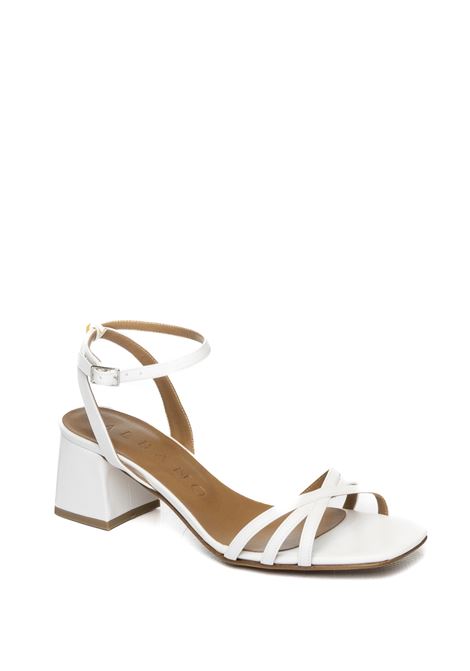 Sandalo pelle bianco ALBANO | 306SOFT-BIANCO