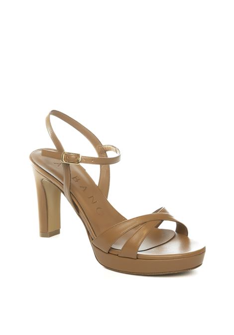 Black patend sandal ALBANO | 311SOFT-CUOIO