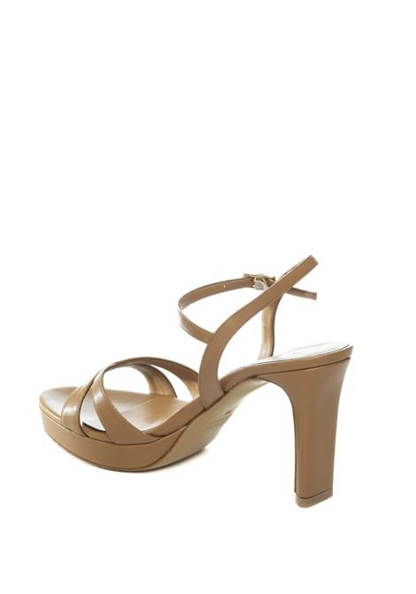 Black patend sandal ALBANO | 311SOFT-CUOIO