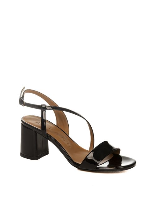 Black 324 sandal ALBANO | 324VERN-NERO