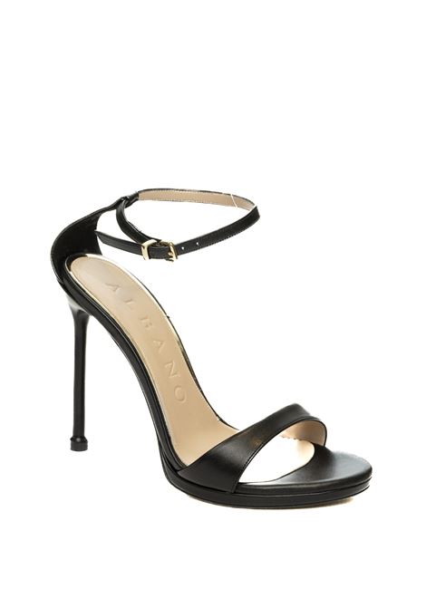 Black leather sandal ALBANO | 5300SOFT-NERO