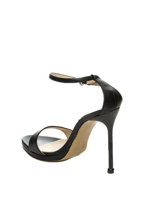 Black leather sandal ALBANO | 5300SOFT-NERO
