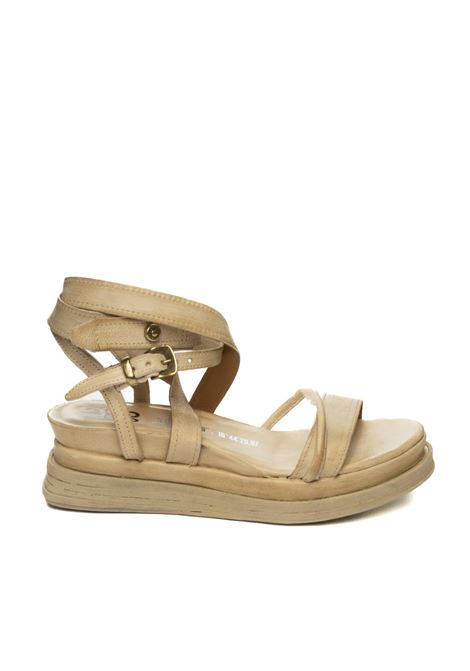 Sandalo pelle azzurro AS98 | A15006PELLE-BEACH