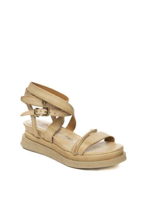 Sandalo pelle azzurro AS98 | A15006PELLE-BEACH