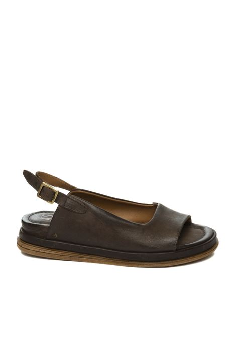 sandalo pelle marrone AS98 | B60007PELLE-FONDENTE