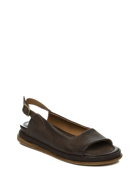 sandalo pelle marrone AS98 | B60007PELLE-FONDENTE