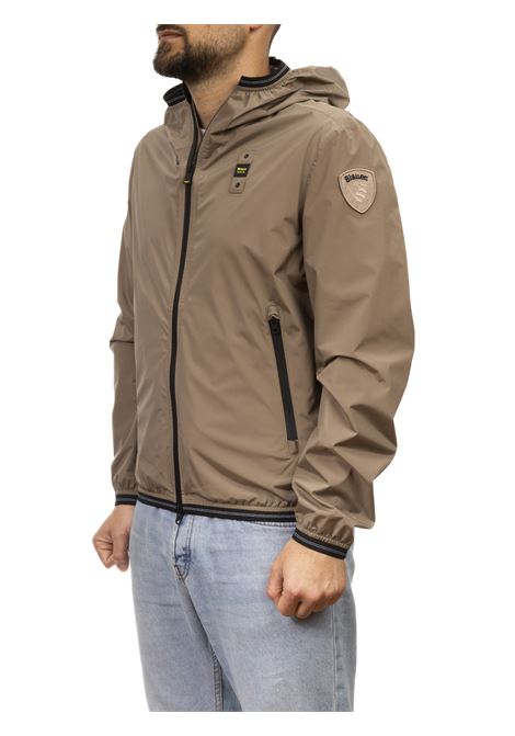 giacca a vento con logo beige BLAUER | 11541-FARRIN007110-282