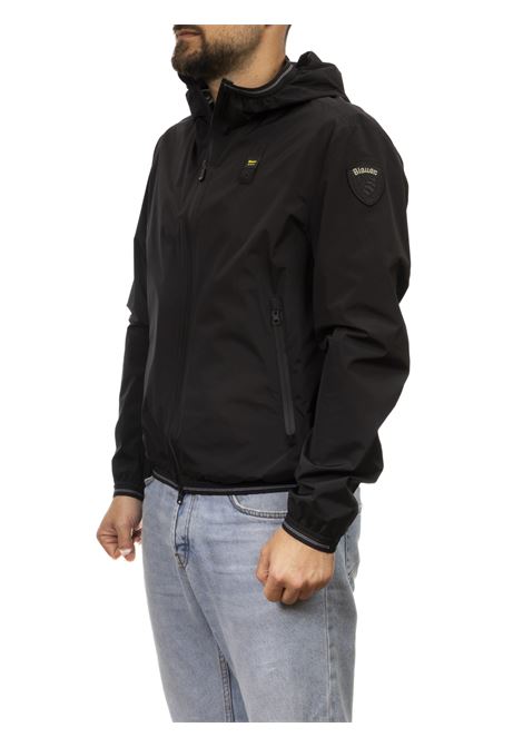 giacca a vento con logo nero BLAUER | 11541-FARRIN007110-999