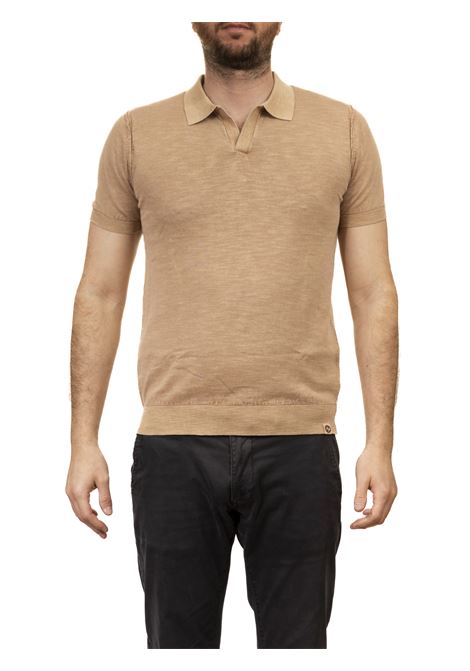 beige short sleeve polo CENSURED | MMC551TTTC5-08F