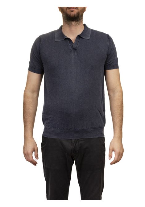 blue short sleeve polo CENSURED | MMC551TTTC5-212F