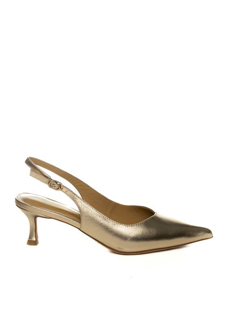 Platinum leather slingback CHICONIC | 226VIT-PLATINO