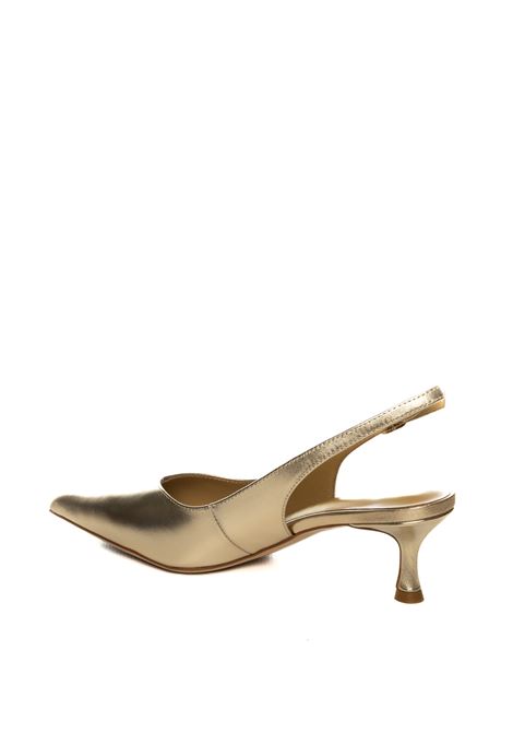 Platinum leather slingback CHICONIC | 226VIT-PLATINO